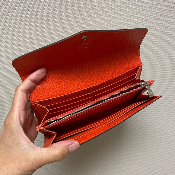 🍊Authentic Louis Vuitton Long Portefeuille Sarah Epi Wallet - Picture 9 of 16